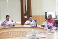 Wali Kota Parepare, Sulawesi selatan, Tasming Hamid, menerima kunjungan resmi dari Kepala Pusat Lembaga Administrasi Negara (LAN) Makassar di ruang rapat Kantor Wali Kota Parepare