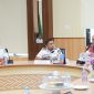 Wali Kota Parepare, Sulawesi selatan, Tasming Hamid, menerima kunjungan resmi dari Kepala Pusat Lembaga Administrasi Negara (LAN) Makassar di ruang rapat Kantor Wali Kota Parepare