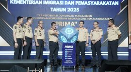 Menteri Imipas meluncurkan pakaian dinas baru, Mars Kemenimipas, serta core value 