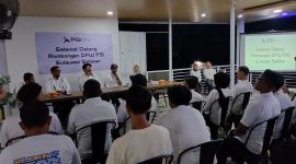 Suasana konsolidasi yang dipimpin langsung ketua DPW PSI Sulsel Muammar Ferirae Gandi Rusdi di kota Parepare
