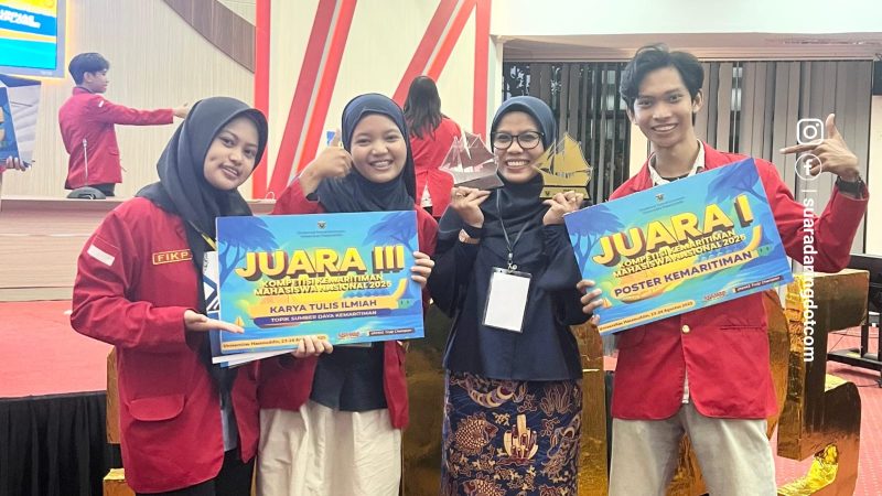 Tim FIKP Unhas yang berasal dari Program Studi Teknologi Hasil Perikanan (THP), sukses meraih dua penghargaan yakni Juara 3 Karya Tulis Ilmiah dan Juara 1 Poster Kemaritiman 
