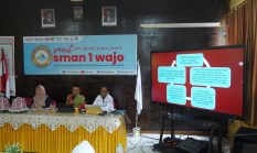 KPU Wajo Gelar Sosialisasi Pendidikan Pemilih dan Pemilihan Ketua OSIS di SMA Negeri 1 Wajo