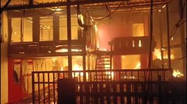 Kondisi rumah terbakar di Jaln Menara kota Parepare