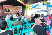 Anggota DPRD Kota Parepare, Hj. Sri Tanty Mariani Nasrah, saat  memberikan pengantar sambutan dalam resesnya