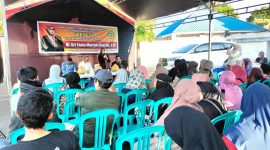 Anggota DPRD Kota Parepare, Hj. Sri Tanty Mariani Nasrah, saat  memberikan pengantar sambutan dalam resesnya