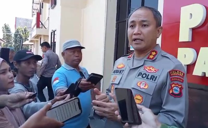 Kapolres Parepare, AKBP. Indra Waspada Yuda, saat diwawancarai 