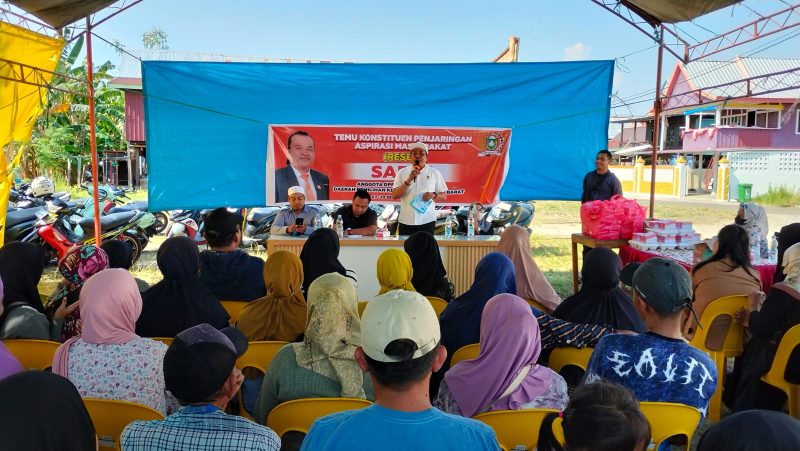 Anggota DPRD Parepare, Sappe saat memberikan penjelasn dalam resesnya