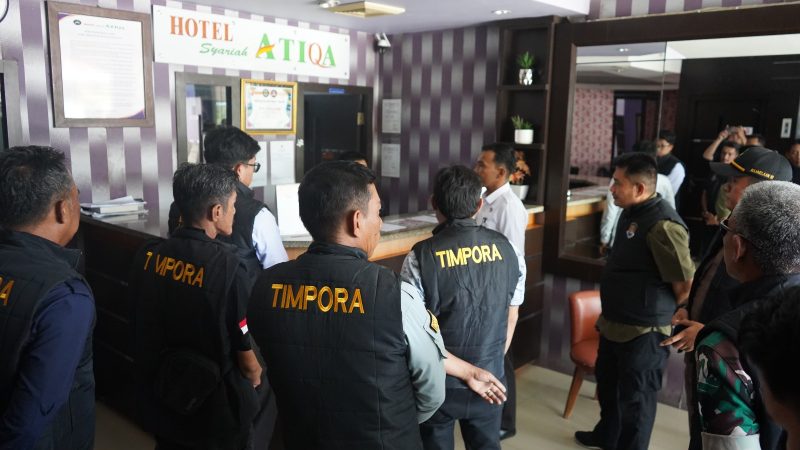 Suasana saat operasi gabungan Timpora