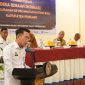 Kepala Kantor Imigrasi Kelas II TPI Parepare, Ade Yanuar Ikbal, S.Kom., M.M., saat memberikan sambutan dalam pembentukan Desa Binaan Imigrasi di wilayah Kecamatan Mattiro Bulu, Kabupaten Pinrang, Sulsel