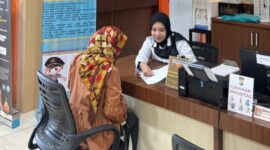 Suasana pelayanan SKCK di Mall Pelayanan Publik kota Parepare