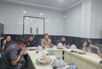 Suasana saat digelar Rapat kordinasi (Rakor) di ruang Banggar DPRD Parepare, terkait dengan interpelasi yang sebelumnya diajukan oleh 4 Fraksi 