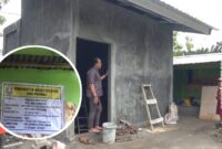 Anggota komisi II DPRD Parepare, Sappe saat melakukan Inspeksi mendadak (SIdak) di proyek pembangunan WC SDN 3 Parepare dengan nilai proyek 166.500 ribu rupiah