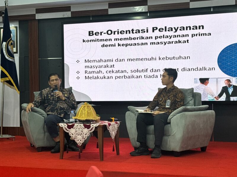 Sosialisasi Peningkatan Kompetensi ASN dengan mengusung tema “Penguatan Etika, Disiplin, dan Kinerja ASN”, di Aula Kantor Imigrasi Kelas II TPI Parepare, Kamis 13 November 2025 