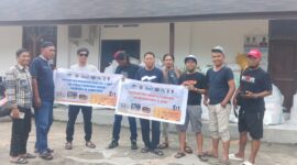 Jurnalis Parepare tergabung dalam FKM melakukan penggalangan donasi untuk korban banjir Sumatera dan Aceh