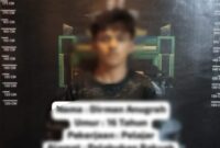 Wajah pelaku disamarkan 