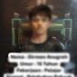 Wajah pelaku disamarkan 