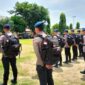 Apel pelepasan 31 personel batalyon B Pelopor Polda Susel menuju Aceh