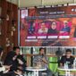 Suasana dialog akhir tahun yang digelar oleh Koalisi Advokasi Jurnalis (KAJ) Sulawesi Selatan 