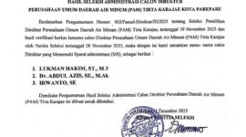 Pengumuman Nomor: 006/Pansel-Direktur/XI/2025