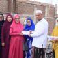 Kelompok Pengajian Asmual Husna kota Parepare, menyerahkan donasi untuk membantu pembangunan Ponpes Hilyatul Irsyad kota Parepare