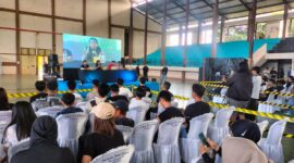 Suasana saat panitia melaksanakan technical meating bersama para peserta di GOR Lamaubeng kota Parepare, 
