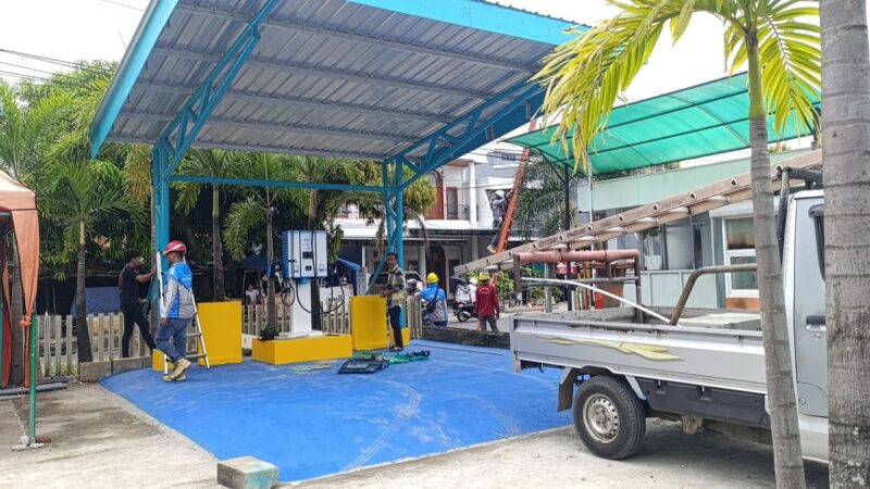 Terlihat SPKLU di Lagota Café & Resto 