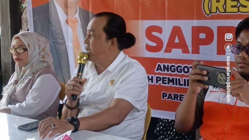 Sappe saat memberikan pengantar dalam rangka reses DPRD Parepare