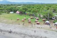 Suasana pantai wisata Alfath Stira Paradise