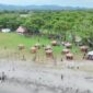 Suasana pantai wisata Alfath Stira Paradise
