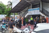 Suasana pengamanan di salah satu gereja di kota Parepare saat melaksanakan ibadah Paskah