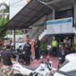 Suasana pengamanan di salah satu gereja di kota Parepare saat melaksanakan ibadah Paskah