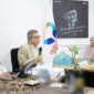Anggota Komisi II sekaligus Badan Anggaran (Banggar) DPR RI, Taufan Pawe, saat memberikan penjelasan dalam rangka kunjungan kerja pengawasan di Kantor Ombudsman Sulsel, Senin, 27 April 2026.