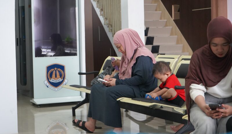 Suasana di kantor sementara Imigrasi Parepare, Sulsel yang menghadirkan Layanan ramah HAM