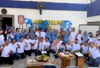 Suasana perayaan HUT ke-74 PELNI di kantor cabang PT Pelni Parepare 