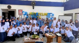 Suasana perayaan HUT ke-74 PELNI di kantor cabang PT Pelni Parepare 