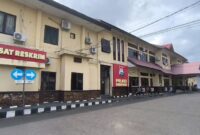 Suasana halaman kantor Polres Parepare