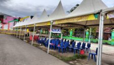 Kondisi tenant Adira Expo Tebar Promo Parepare yang belum mengantongi izin dari polres Parepare