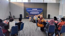 Sebanyak 20 user perumahan Rezky Mandiri saat mengikuti akad massal KPR bersama BRI Cabang Parepare