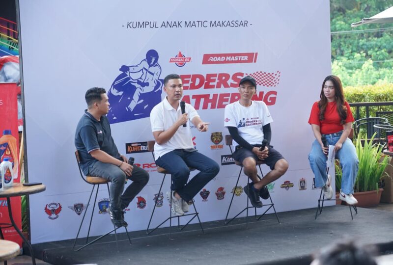 Feders Gathering 2026 dengan menyambangi komunitas motor matic di Makassar, Sulwesi selatan pada Sabtu, 09 Mei 2026