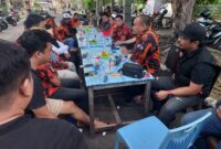 Suasana konsolidasi yang dipimpin langsung ketua MPC Parepare, Fadly Agus Mante