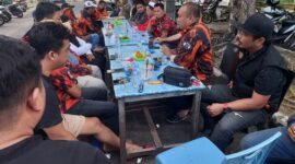Suasana konsolidasi yang dipimpin langsung ketua MPC Parepare, Fadly Agus Mante