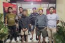 Wajah terduga pelaku disamarkan saat dimankan aparat Polsek Ujung Polres Parepare