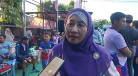 Manager ULP Mattirotasi, Adriani yang juga ketua Srikandi PLN UP3 Parepare saat diwawancarai