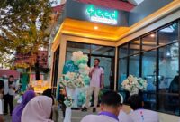 Menejer PLN UP3 Parepare, Muhammad Akbar, memberikan sambutan dalam rangka grand opening Seed Coffee Indonesia 