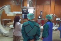 Wali kota dan Wakil Wali kota mendapatkan penjelasan dari dokter terkait dengan penggunaan Cathlab di RSUD Andi Makkasau Parepare