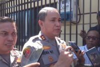 Kapolres Parepare, Akbp. Indra Waspada Yuda saat diwawancarai