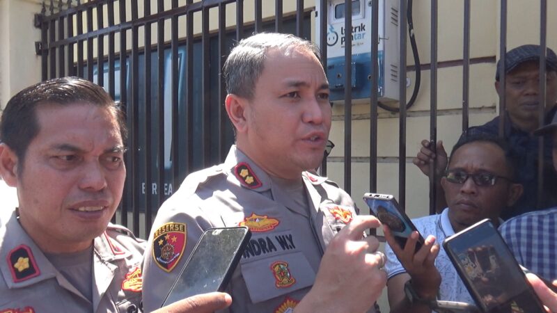 Kapolres Parepare, Akbp. Indra Waspada Yuda saat diwawancarai