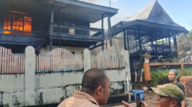 Kondisi rumah saat terbakar