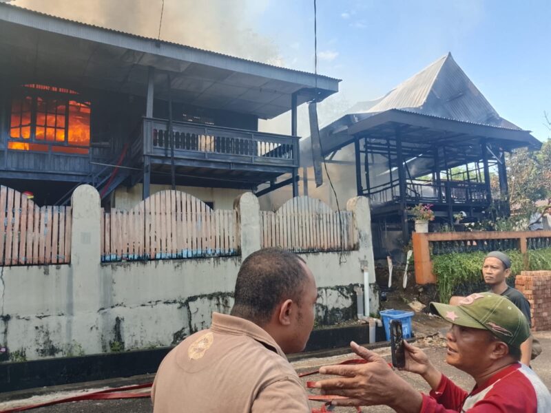 Kondisi rumah saat terbakar