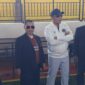 (Berdiri di tengah Jaket Putih) Ketua Chef de Mission (CDM) Asian Games 2026 yang juga Wakil Menteri Investasi dan Hilirisasi, Todotua Pasaribu memantau pelaksanaan latihan atlet takraw nasional yang dipusatkan di Gedung Olahraga (GOR) Mandiri kota Parepare. Rabu, 29 Juli 2026. (Kedua dari Kiri Jas Hitam) Ketua umum PB PSTI H. Surianto. (Pertama dari Kiri) Wali kota Parepare, Tasming Hamid